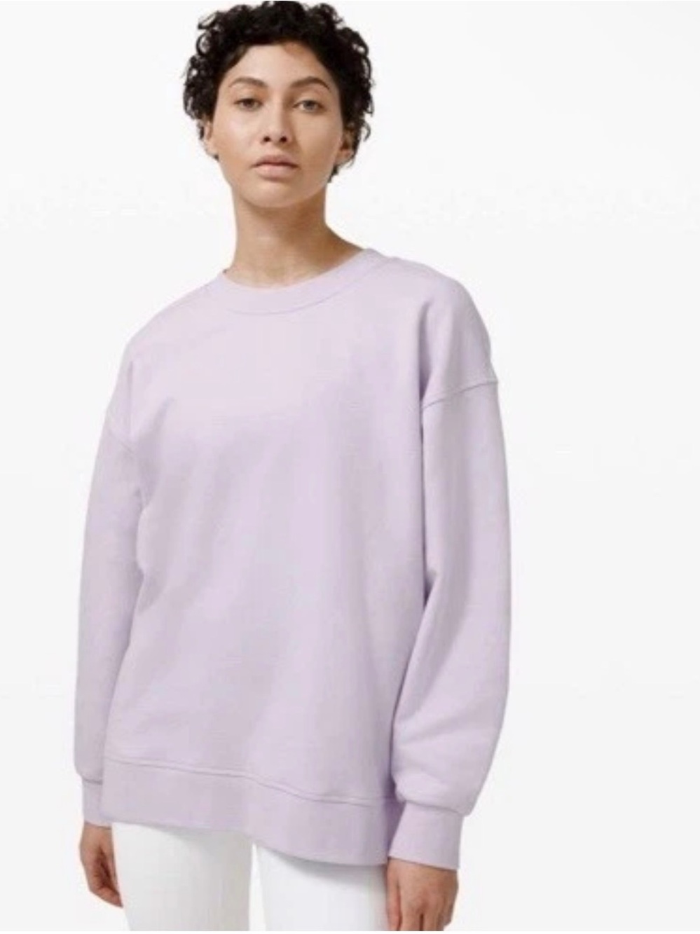 lululemon athletica Perfectly Oversized Crewneck Pullover - Lavender Dew Sz 8